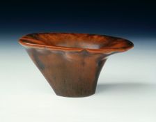 Plain rhino horn cup, Ming dynasty or earlier, China, 16th century or earlier. Creator: Unknown
