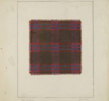 Plaid Homespun, 1935/1942. Creator: Clyde L. Cheney