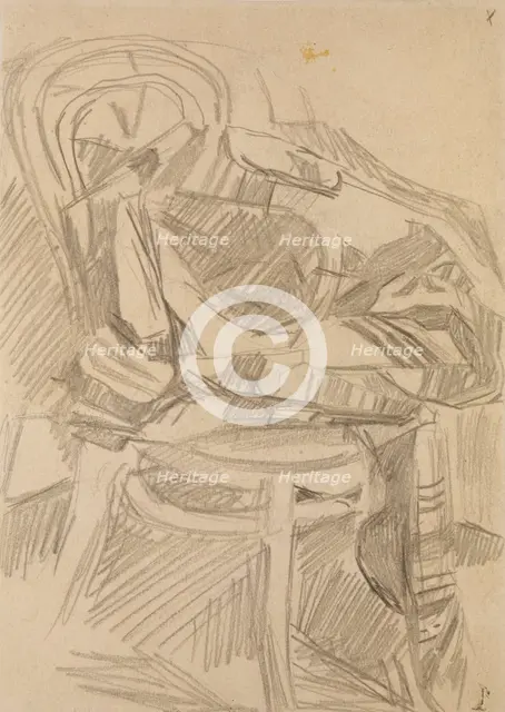 Plaid on the chair, 1904. Artist: Vrubel, Mikhail Alexandrovich (1856-1910)