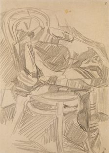 Plaid on the chair, 1904. Artist: Vrubel, Mikhail Alexandrovich (1856-1910)