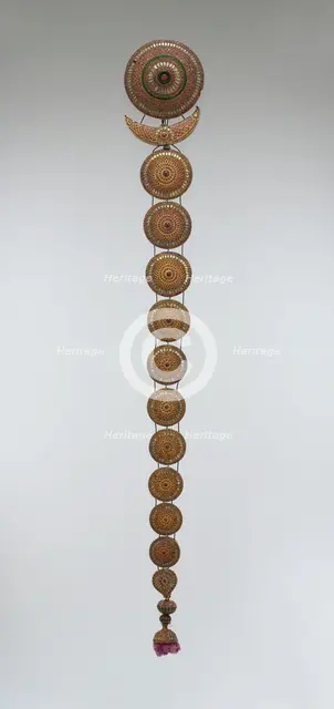 Plait Ornament (Jadanagam), India, 18th-19th century. Creator: Unknown.