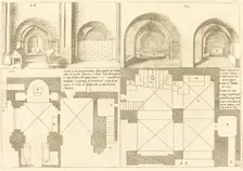 Plan and Elevation of the Chapel of Godefroy de Bouillon, 1619. Creator: Jacques Callot