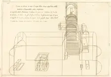 Plan and Elevation of the Church of the Madonna's Sepulchre, 1619. Creator: Jacques Callot