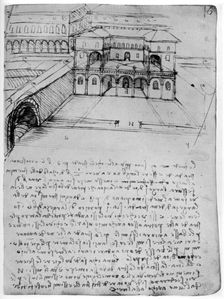 Plan for an ideal city, 1488-1490 (1954).Artist: Leonardo da Vinci