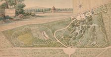 Plan for the Garden of the Château de Bagatelle, 1817. Creator: Pierre Lapie