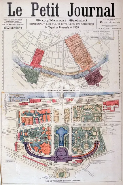 Plan for the Trocadero and Universal Exhibition of 1900, Paris, 1900. Artist: G Rochet
