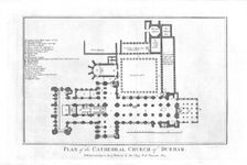 Plan of the Cathedral Church of Durham. late 18th century