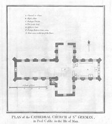 Plan of the Cathedral Church of St. German late 18th century