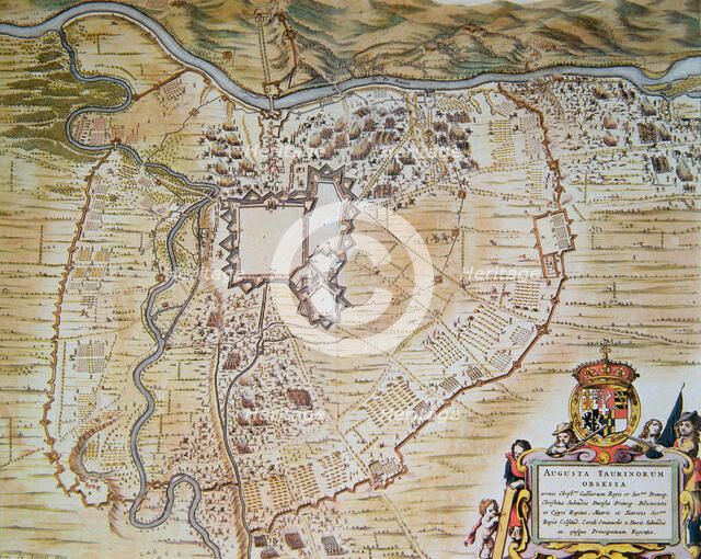 Plan of the citadel of Turin during the siege of 1640.