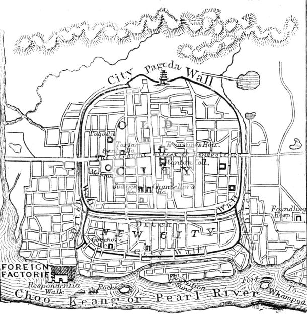 Plan of the City of Canton, 1857. Creator: Unknown.
