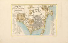 Plan of the city of Rio de Janeiro. From "Voyage pittoresque et historique au Brésil", 1830s. Creator: Debret, Jean-Baptiste (1768-1848)