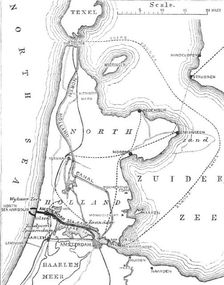 Plan of the Amsterdam Ship Canal, 1870. Creator: Unknown