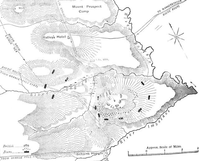 'Plan of the Action on the Ingogo, (February 8, 1881)', c1880s. Artist: Unknown.