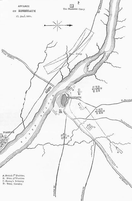 'Plan of the Advance on Koreigaum', c1891. Creator: James Grant.