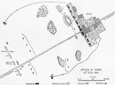 Plan of the Affair at Aong c1891. Creator: James Grant