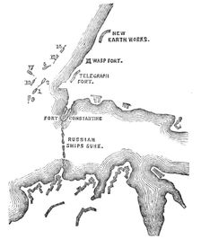 Plan of the Attack at 5.30pm, when these were almost exclusively the Ships engaged with the..., 1854 Creator: Unknown