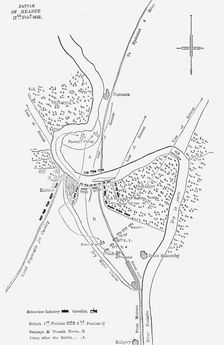Plan of the Battle of Meanee c1891. Creator: James Grant