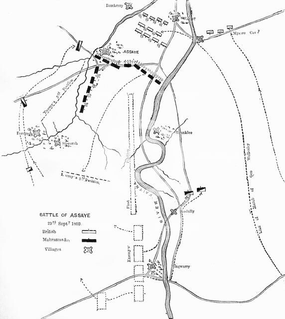 'Plan of the Battle of Assaye', c1891. Creator: James Grant.