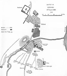Plan of the Battle of Bithoor c1891. Creator: James Grant
