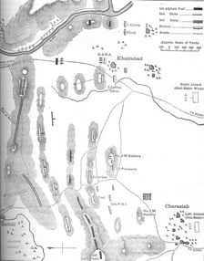 Plan of the Battle of Charasiah, (Oct. 6, 1979) c1880