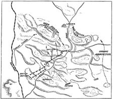 Plan of the Battle of Elandslaagte, 2nd Boer War, 21 November 1899. Artist: Anon