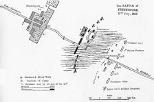 Plan of the Battle of Futtehpore c1891. Creator: James Grant