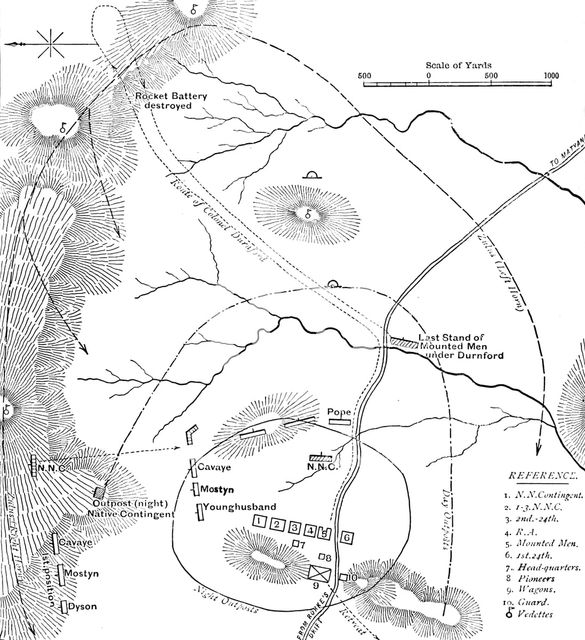 'Plan of the Battle of Isandhlwana, (Jan. 22, 1879)', c1880. Artist: Unknown.