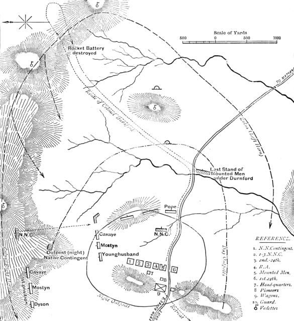 'Plan of the Battle of Isandhlwana, (Jan. 22, 1879)', c1880. Artist: Unknown.