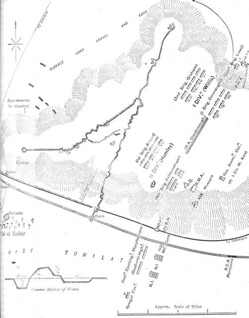 'Plan of the Battle of Tel-El-Kebir, (September 13, 1882)', c1882. Creator: Unknown.