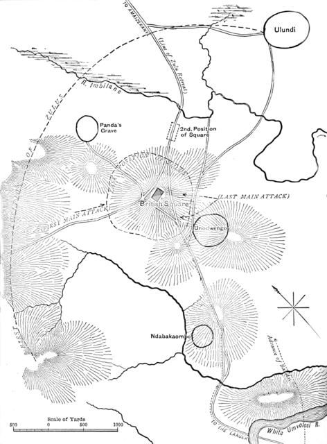 'Plan of the Battle of Ulundi, (July 4, 1879)', c1880. Artist: Unknown.