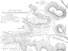 Plan of the ground where Cetewayo was captured c1880