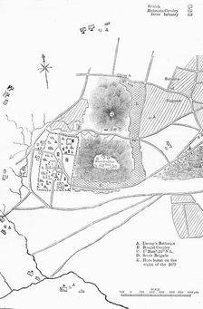 Plan of the Defence of Seetabuldee Hill c1891. Creator: James Grant