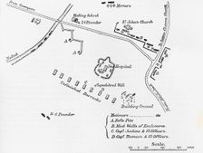 Plan of the Entrenchment at Cawnpore, June, 1857 c1891. Creator: James Grant