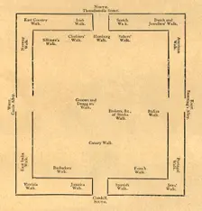 Plan of the Exchange in 1837 (1897). Creator: Unknown