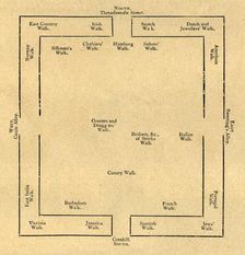 Plan of the Exchange in 1837 (1897). Creator: Unknown