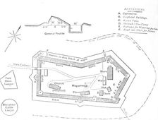 Plan of the Fort at Etschowe c1880