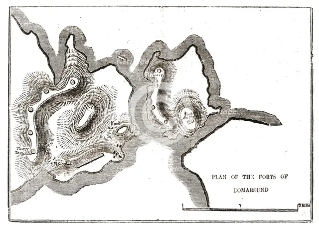 'Plan of the Forts of Bomarsund', 1854. Creator: Unknown.