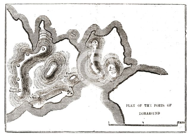 'Plan of the Forts of Bomarsund', 1854. Creator: Unknown.