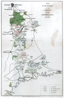 Plan of the Operation of the Campaign in the Netherlands June 1815, (1816)