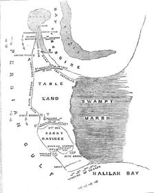 Plan of the Operations against Bushire, 1857. Creator: Unknown