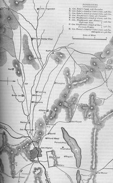 Plan of the Operations Round Cabul, Dec. 9-15, 1879 c1880