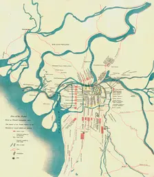 Plan of the Osaka First or Winter Campaign, 1614 1903. Creator: Unknown