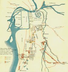 Plan of the Osaka Second or Summer Campaign, 1615 1903. Creator: Unknown
