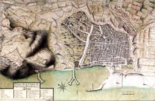 Plan of the late 17th century of the city of Barcelona, copy made by the architect Francesc Renar…