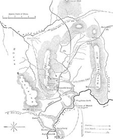 Plan of the Marches near Isandhlwana between Jan. 12th and 22nd, 1879 c1880
