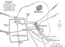 Plan of the Sortie from Candahar, (Aug. 16, 1880) c1880