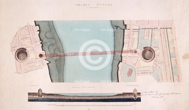 Plan of the shop fronts on Old and New Bond Street, London, c1838. Artist: Anon