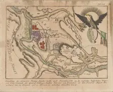 Plan of the siege of the Turkish fortress of Bender by the Russian army in November 1789, 1789. Creator: Anonymous