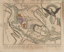 Plan of the siege of the Turkish fortress of Bender by the Russian army in November 1789, 1789. Creator: Anonymous