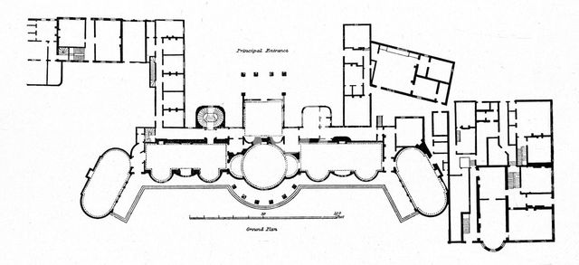 'Plan of the Pavilion showing alterations to Holland's original building completed in 1804', (1939). Artist: Unknown.